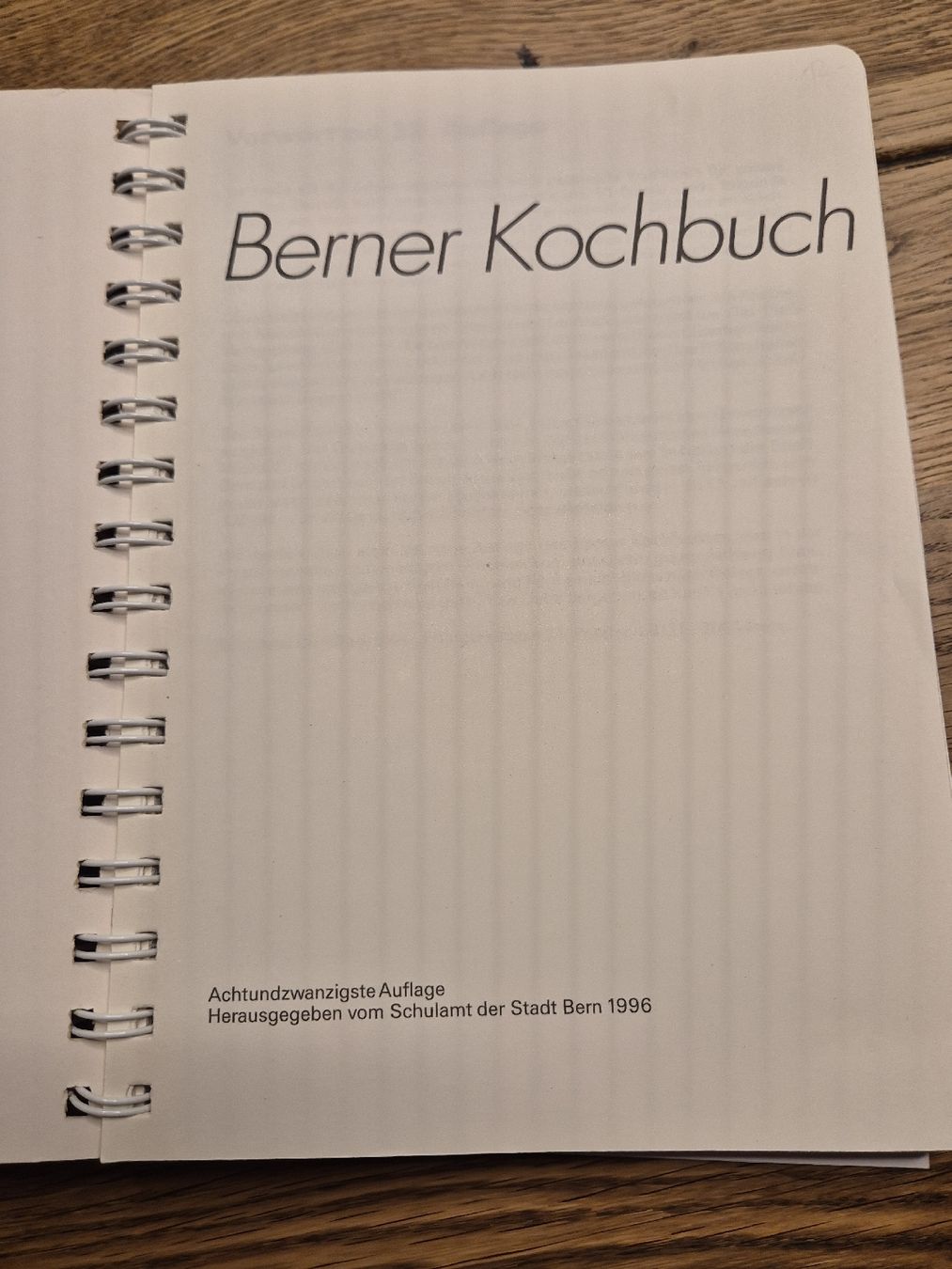 Bücher: Das Berner Kochbuch 28. Auflage – Gebraucht aus Oberdiessbach von Finland1977 4