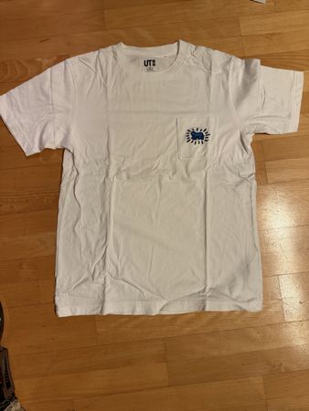 UNIQLO x Keith Haring Shirt weiss Gr. M Zustand gut