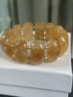 Gelbe Jade Stretch Armband