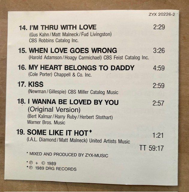 CD: Best of Marilyn Monroe – Usato da Dürnten venduto da Scheidegg32 4