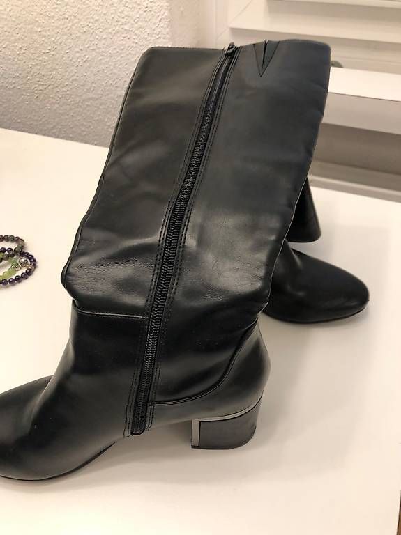 Damenschuhe: Damenlederstiefel schwarz Grösse 39 – Gebraucht aus Zürich von zuerich8032 1