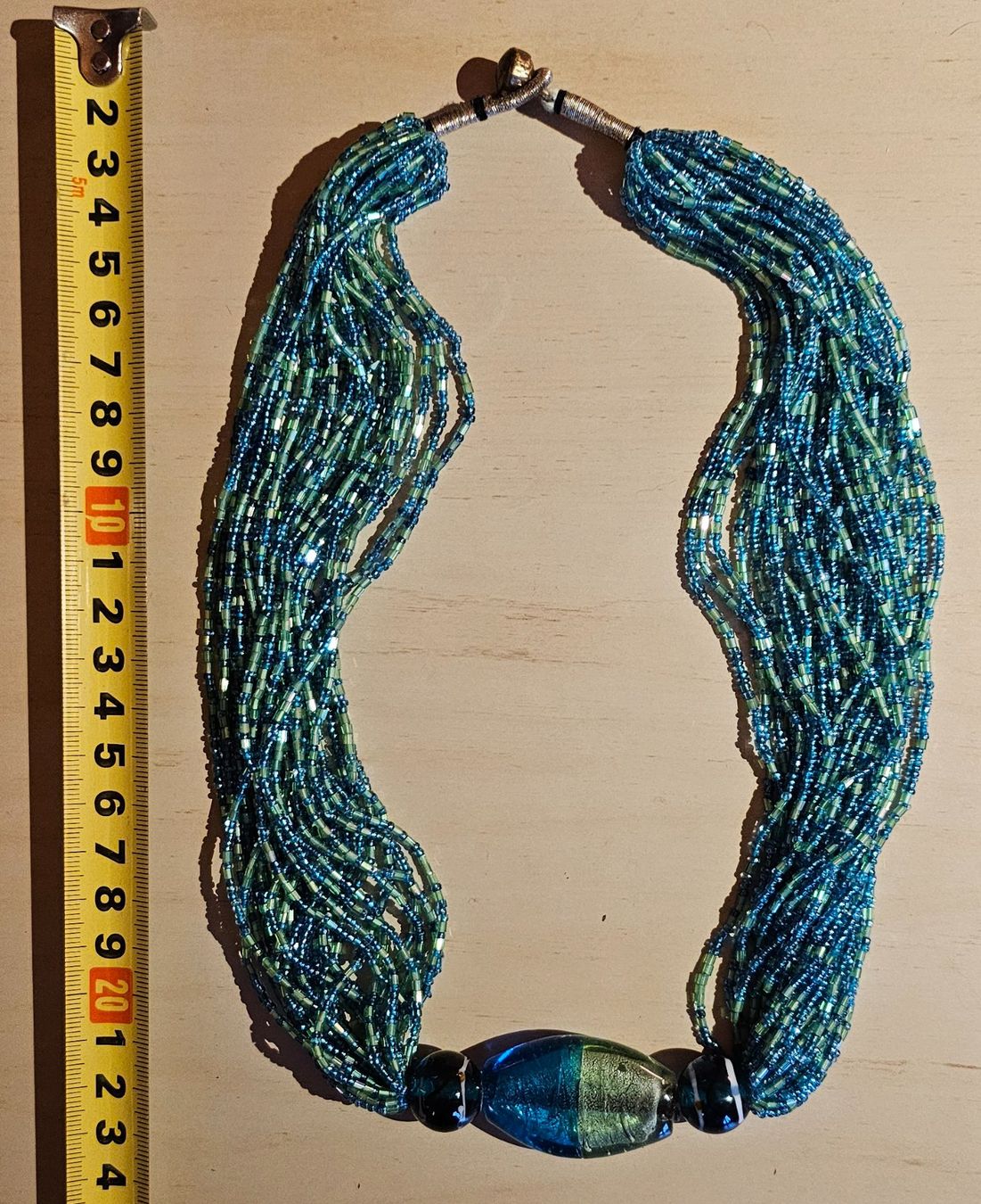 Catenine: Collier - verre turquoise et vert. – Nuovo (secondo la descrizione) da Gryon venduto da dra_qxh2 1