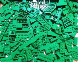 LEGO 200 Verschiedene Grüne Teile -D53