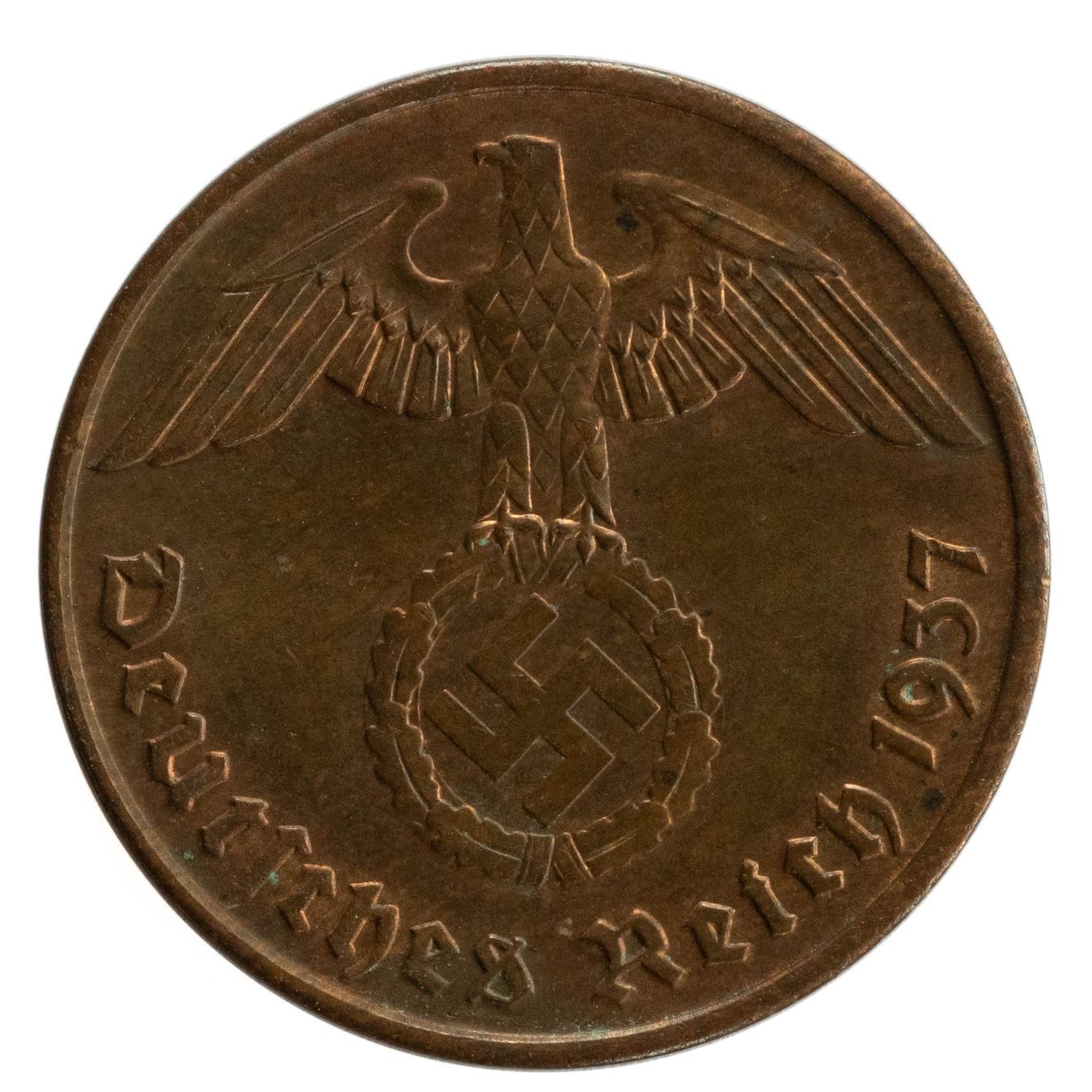 Tutti le monete: Deutschland - 2 Reichspfennig - 1937 - J – Usato da Rotkreuz venduto da num_6343 1