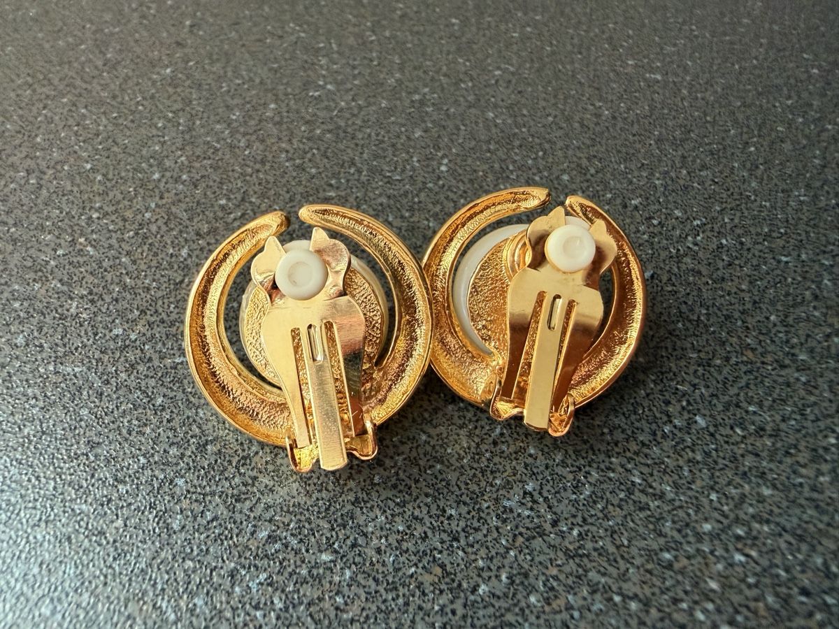 Orecchini pendenti & Orecchini a lobo: Vintage Ohrringe Clips Luxus Modeschmuck, Perlen  – Usato da Lamone venduto da LaCantinaMagica 3