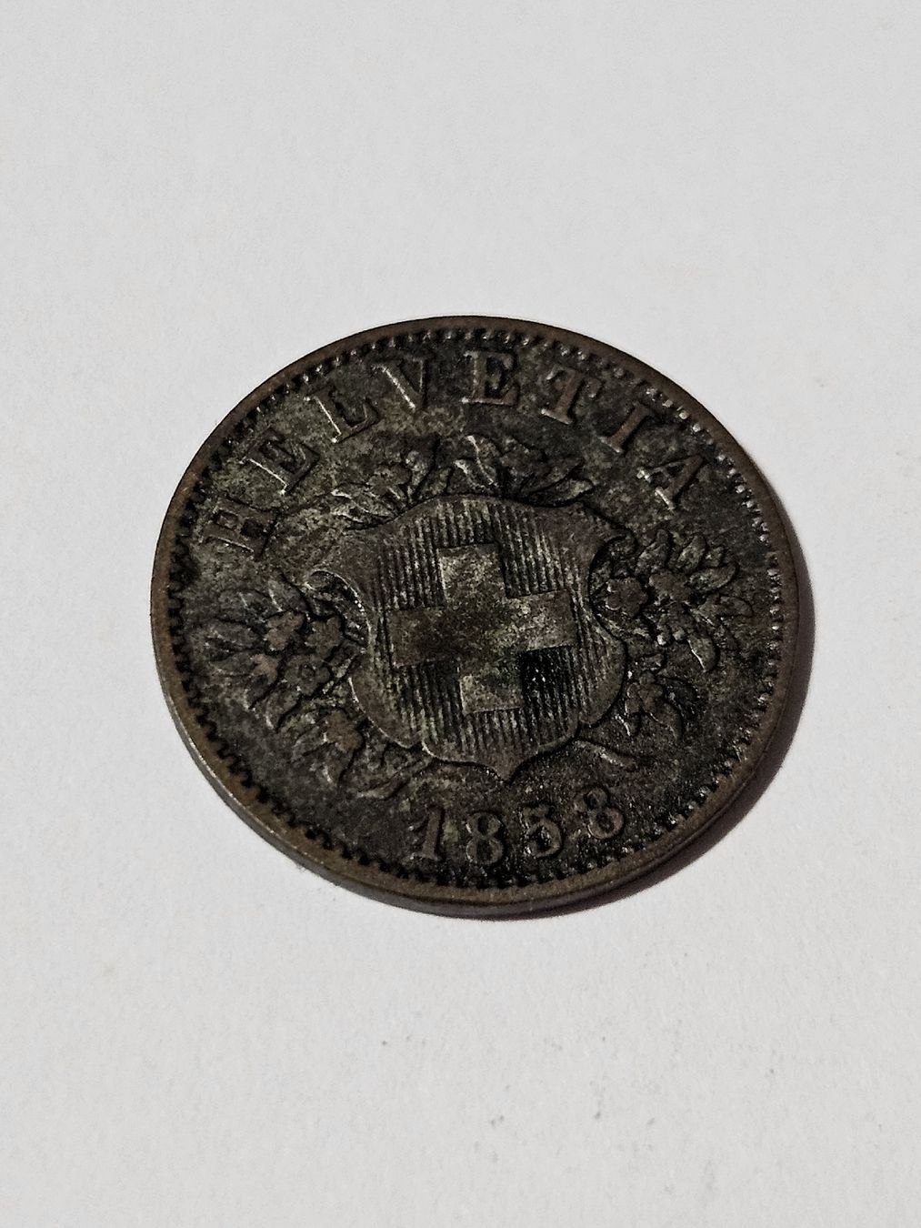 Tutti le monete: 20 Rappen 1858 – Usato da Pfäffikon ZH venduto da Melibol