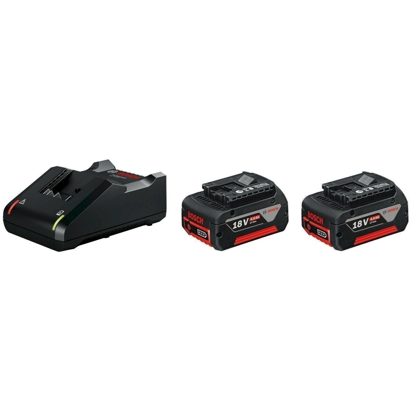 Caricatori & Batterie: Bosch Akku Starter-Set 2 x GBA 18V 4 Ah – Nuovo e nell'imballaggio originale da Bottighofen venduto da zaap