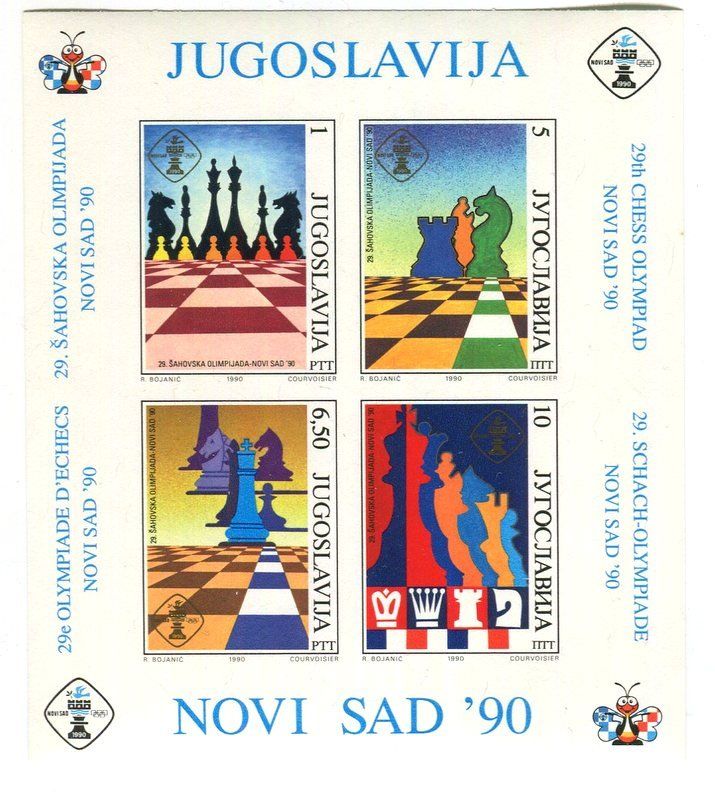 Tutti i francobolli: Block "Schach". Jugoslawien – Nuovo e nell'imballaggio originale da Basel venduto da Butsch5