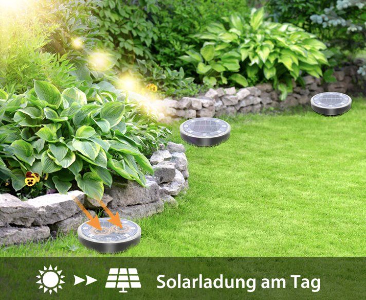 Lampade: 8-Stück Solar Bodenleuchten – Nuovo e nell'imballaggio originale da Châtelaine venduto da topshop.switzerland 3