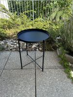 Beistelltisch rund schwarz Metall Ikea in 8174 Stadel