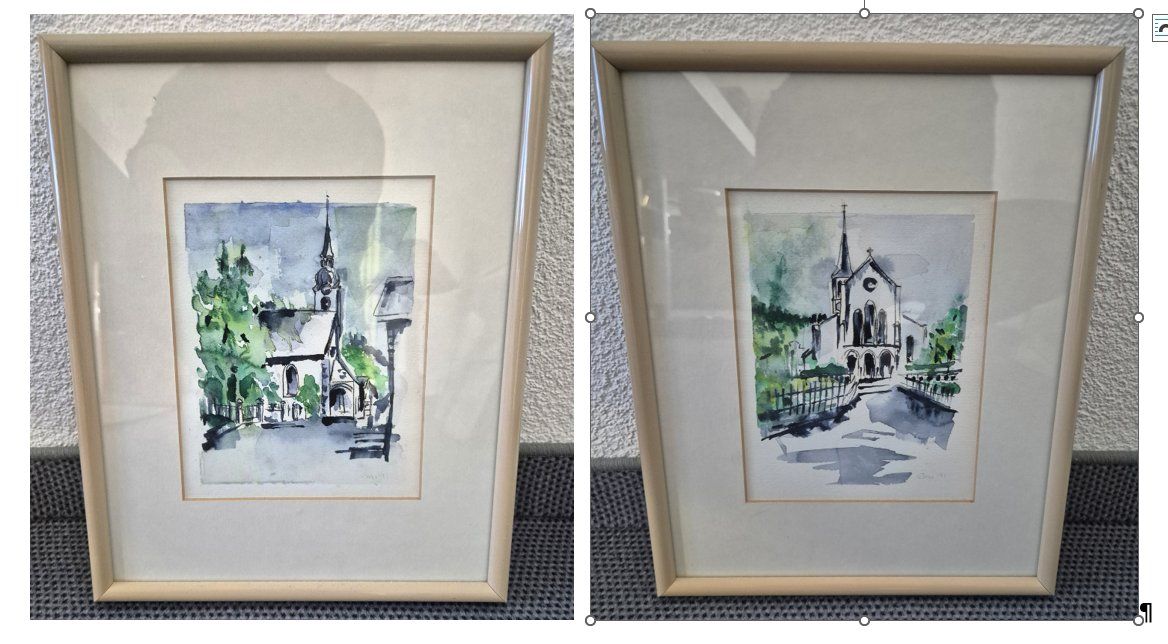Foto & Immagini: 2 Bilder der Kirche Unterägeri – Usato da Wil SG venduto da adr_xb2v