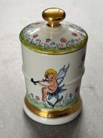 Handbemalte Porzellan-Deckeldose / Bonbonniere - Vintage