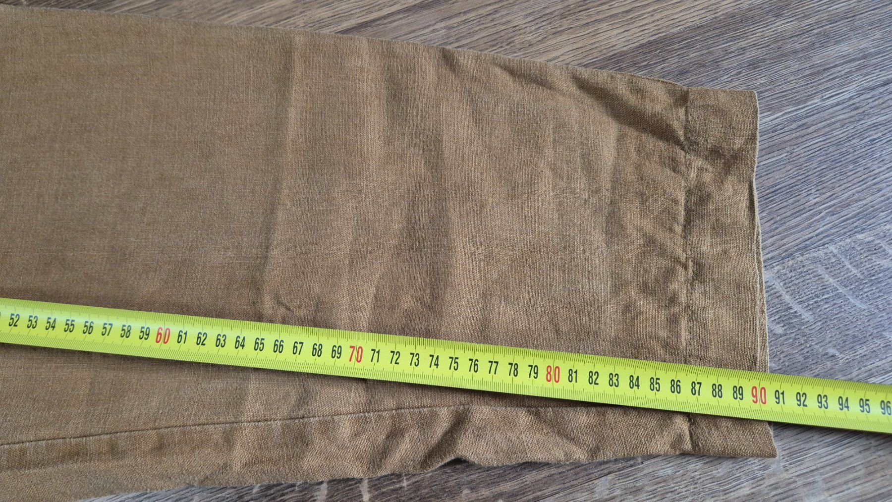 La Redoute Pantaloni: La Redoute mustard linen pants – Usato da Zürich venduto da monadiederich 3