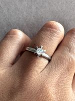 Diamant Solitär Ring Diamantring aus Platin 0.28ct
