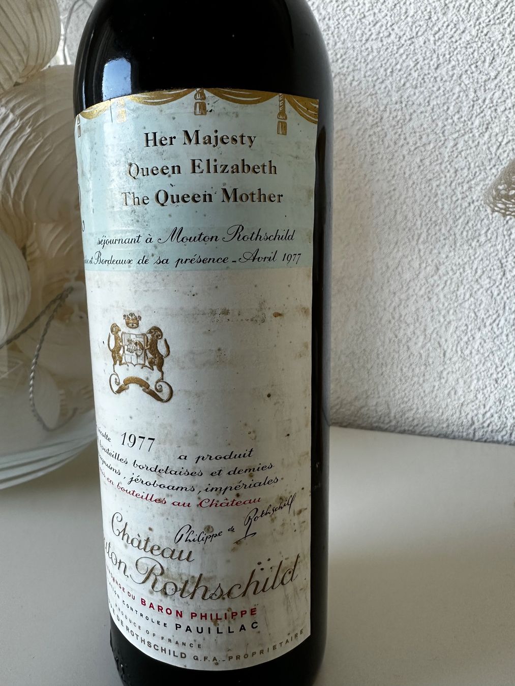 Mouton Rothschild Vino: Château Mouton Rothschild 1977 – Nuovo (secondo la descrizione) da Yens venduto da Rilou80 3