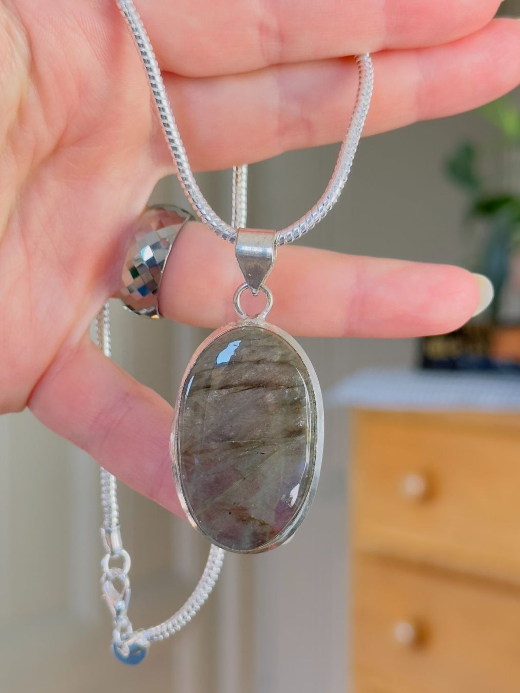 Catenine: Labradorite Gemstone Handmade necklace – Nuovo e nell'imballaggio originale da Genève venduto da AGBERG 3