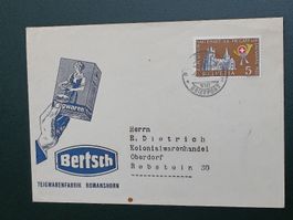 Litho Werbe Brief / BERTSCH Teigwaren Fabrik Romanshorn 1955