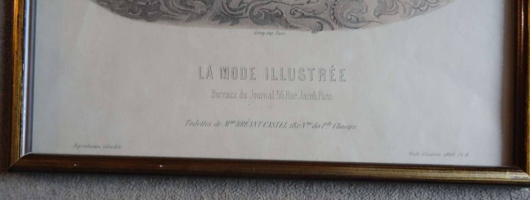 Poster & Bilder: MODEBILD 37X26 CM – Gebraucht aus Bern von Antikbatik 3
