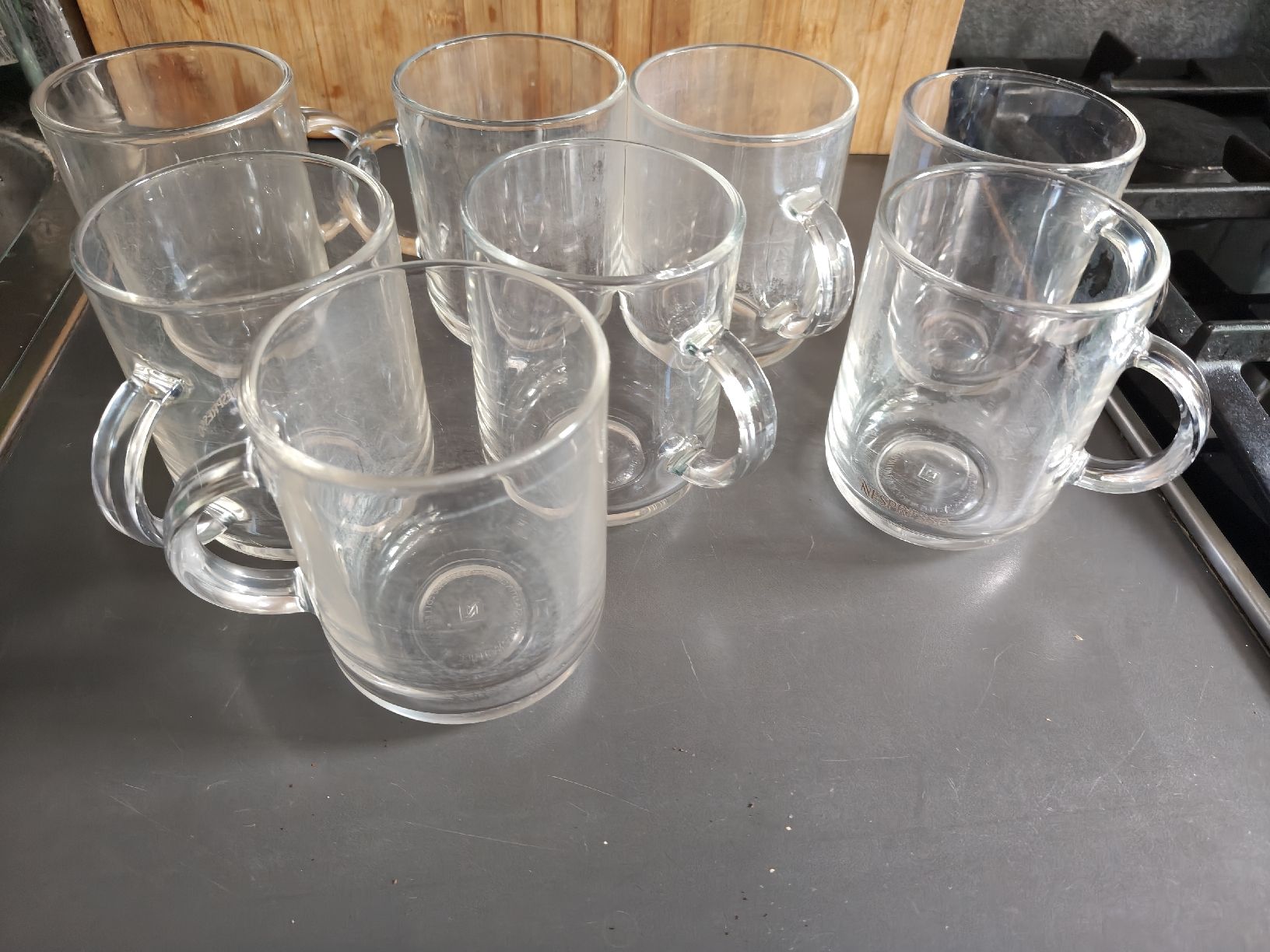 Nespresso Tasses: 8 Glas-Tassen mit Henkel – D'occasion à Itingen par roo_6q2v