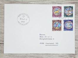 CL17 Enveloppe + Timbre Suisse 1968