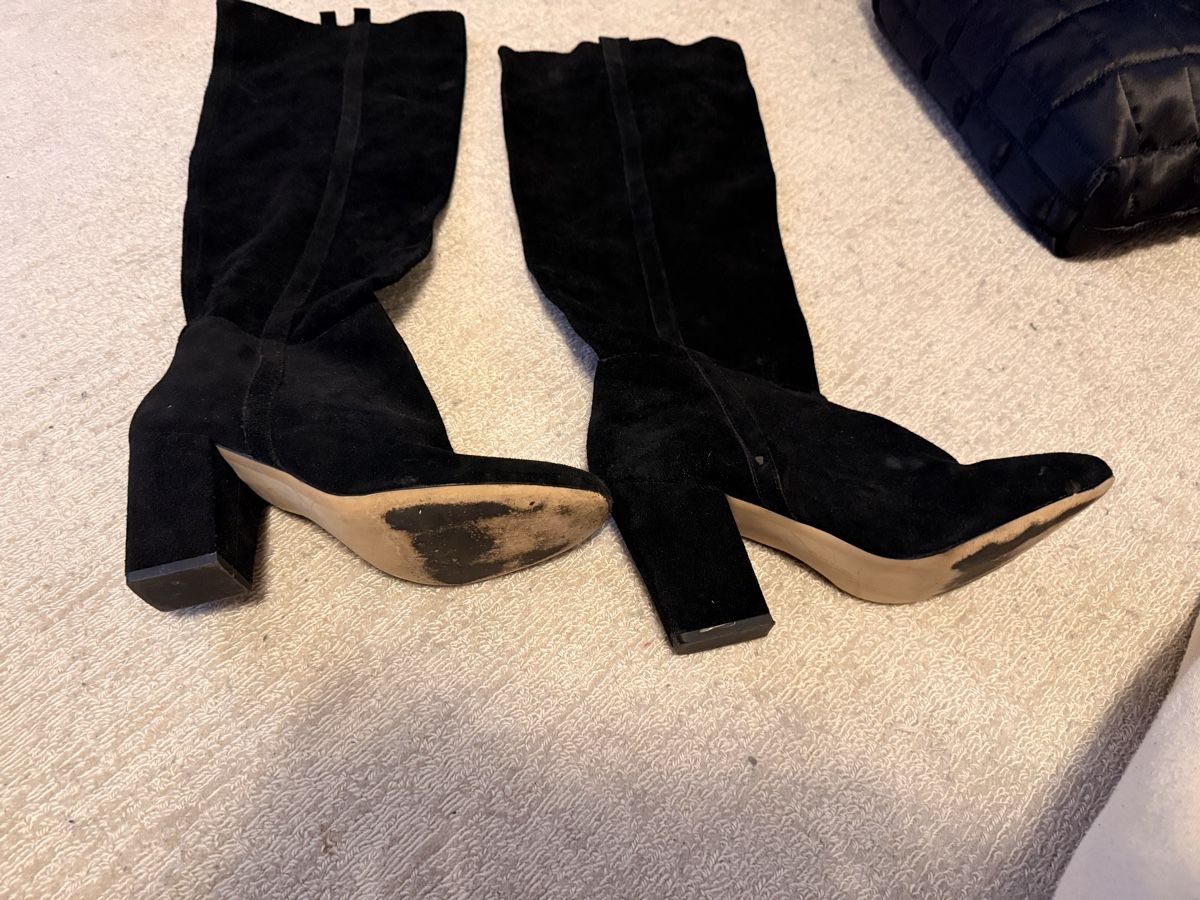 Zara Scarpe da donna: Zara Basic Wildlederstiefel, Schwarz, Grösse 41 – Usato da Zürich venduto da dun_k7s7 5