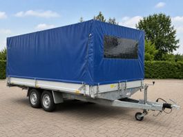 Anhänger Auwärter APFH 3.0 Brücke mit Verdeck blau grau