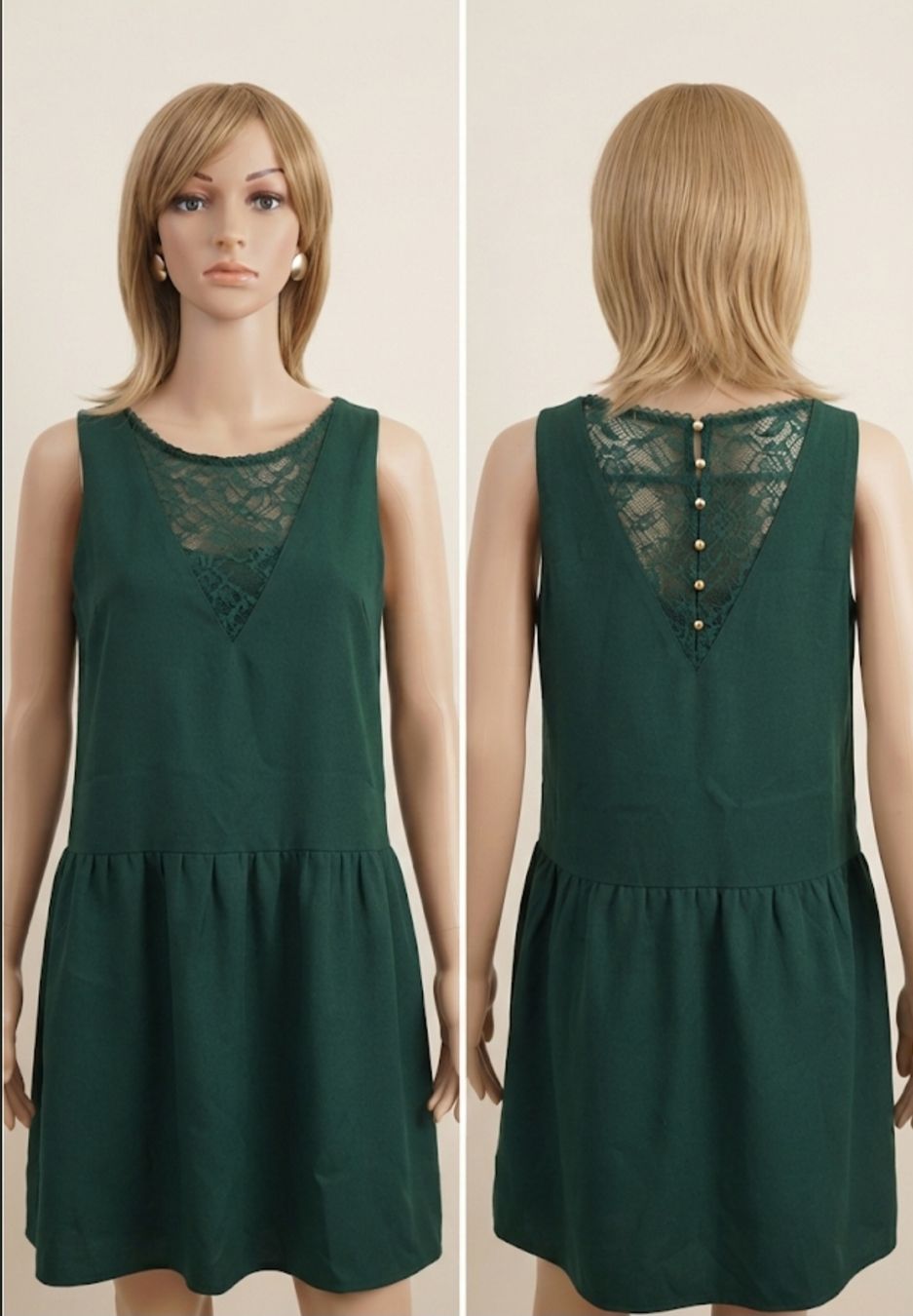 Sezane Vestiti: Robe SÉZANE dentelle vert taille 38  – Usato da Niedergösgen venduto da Eva2410