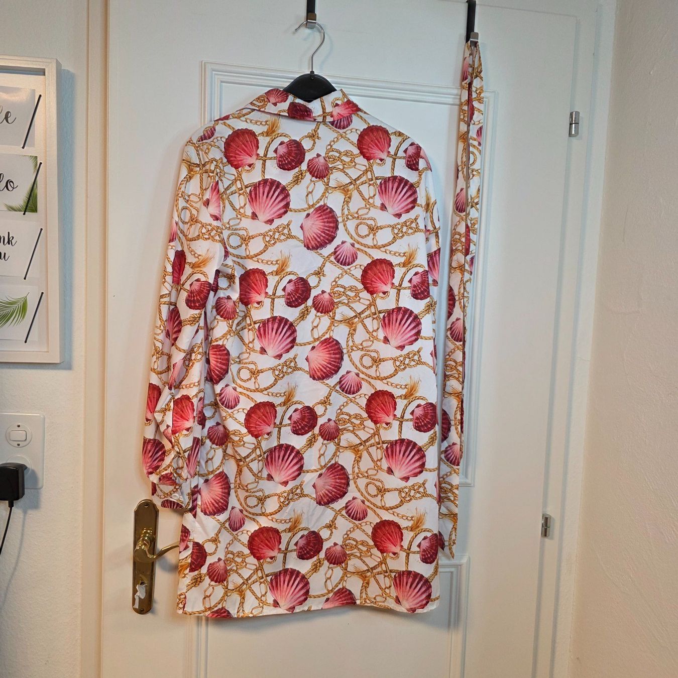 Vestiti: Sommer Hemdblusenkleid M Muschelprint – Usato da Wald ZH venduto da CapLux 4