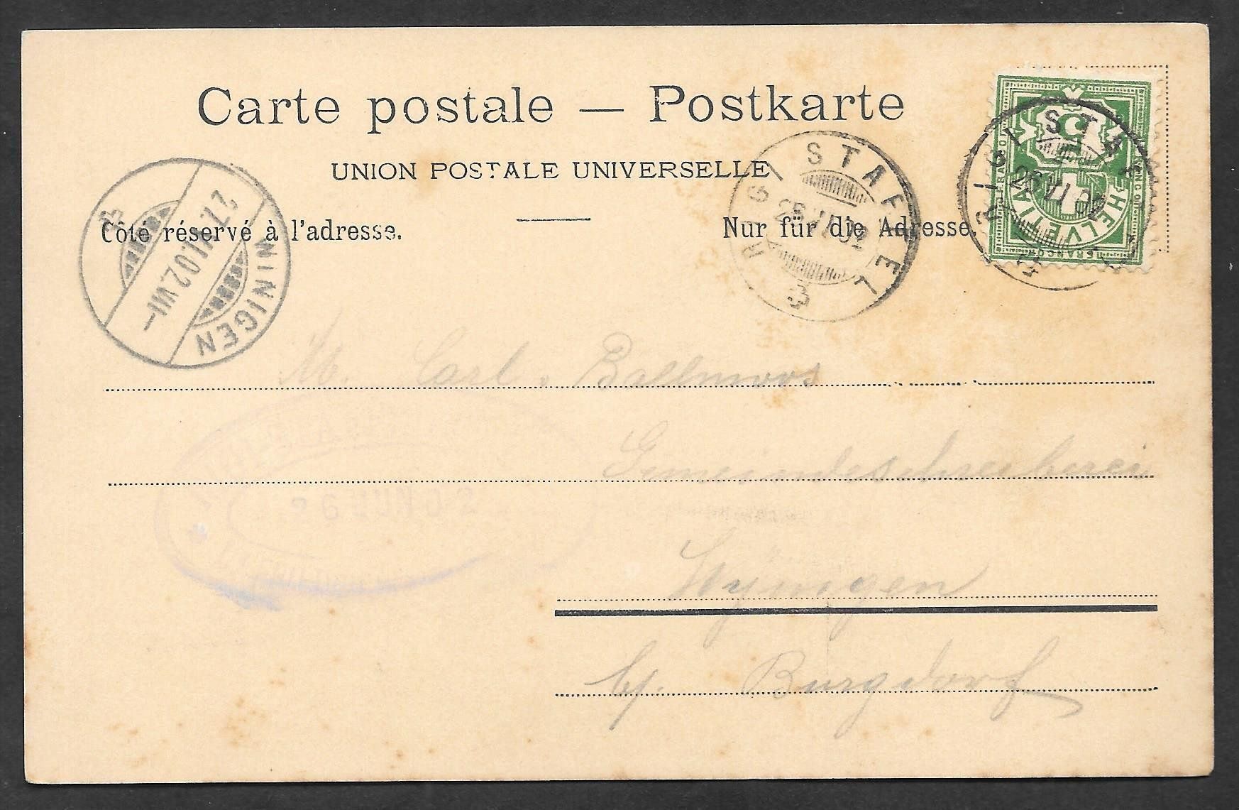 Cartoline postali: Rigi-Staffel Teilansicht mit Hotel – Usato da Olten venduto da clotaldi 1