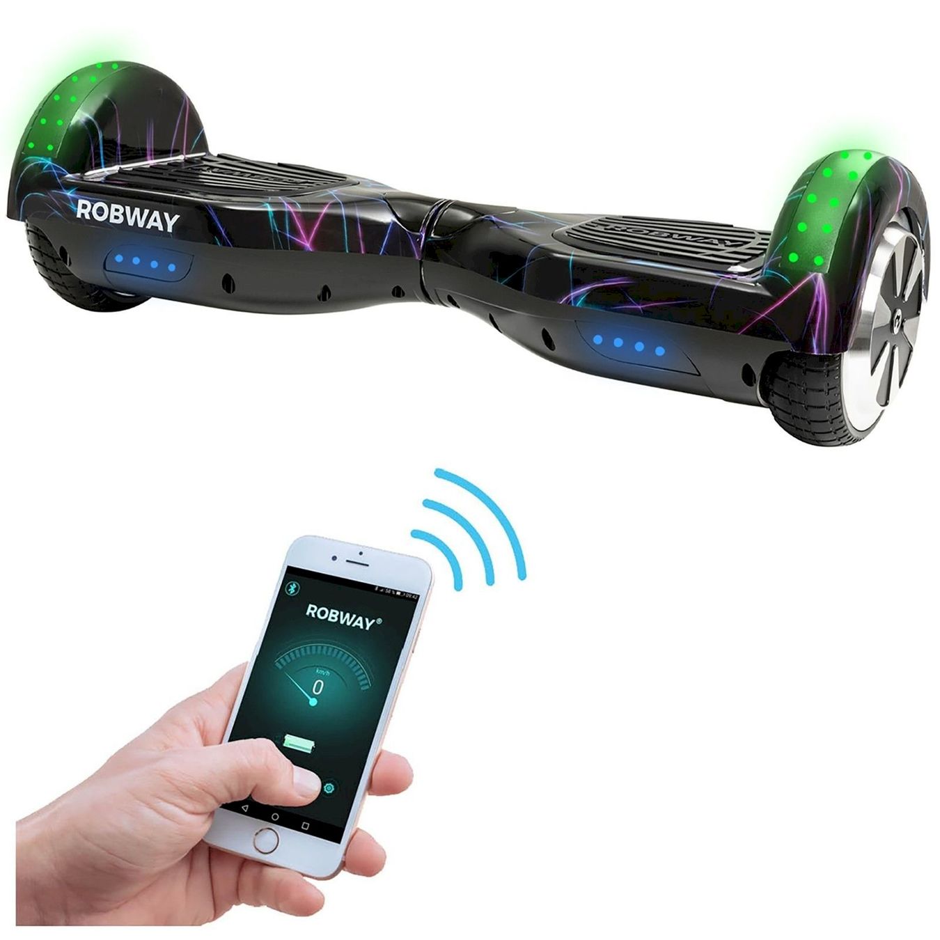 Hoverboard: Robway W1 Hoverboard 2.0 Laserlight – Nuovo e nell'imballaggio originale da Bottighofen venduto da zaap