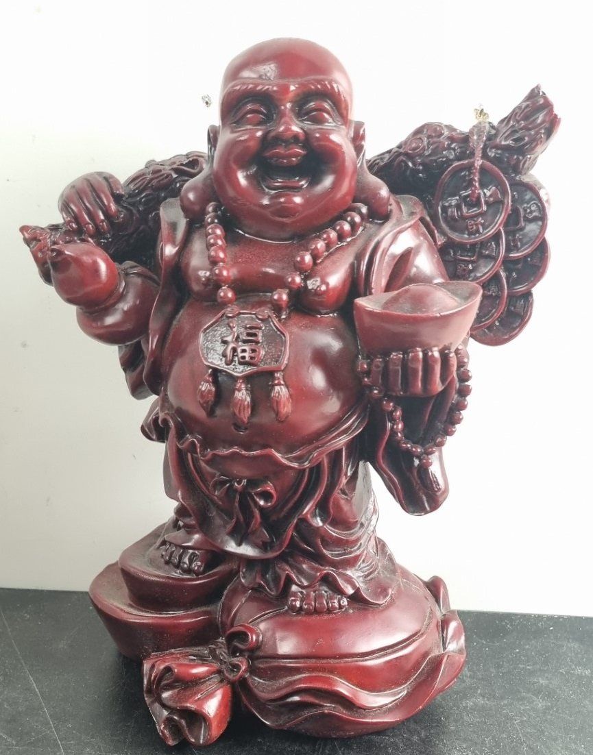 Figuren: Statue Lachender Buddha, Budai oder Hotei, feng shui – Gebraucht aus Flums von Flumsantik