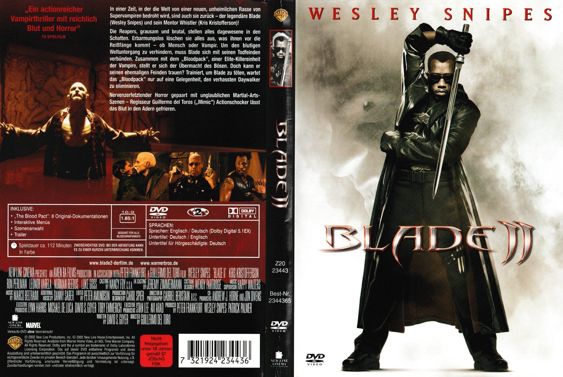 Alle DVDs: DVD - Blade 2 – Gebraucht aus Langnau am Albis von MediaRescuerKeLoX