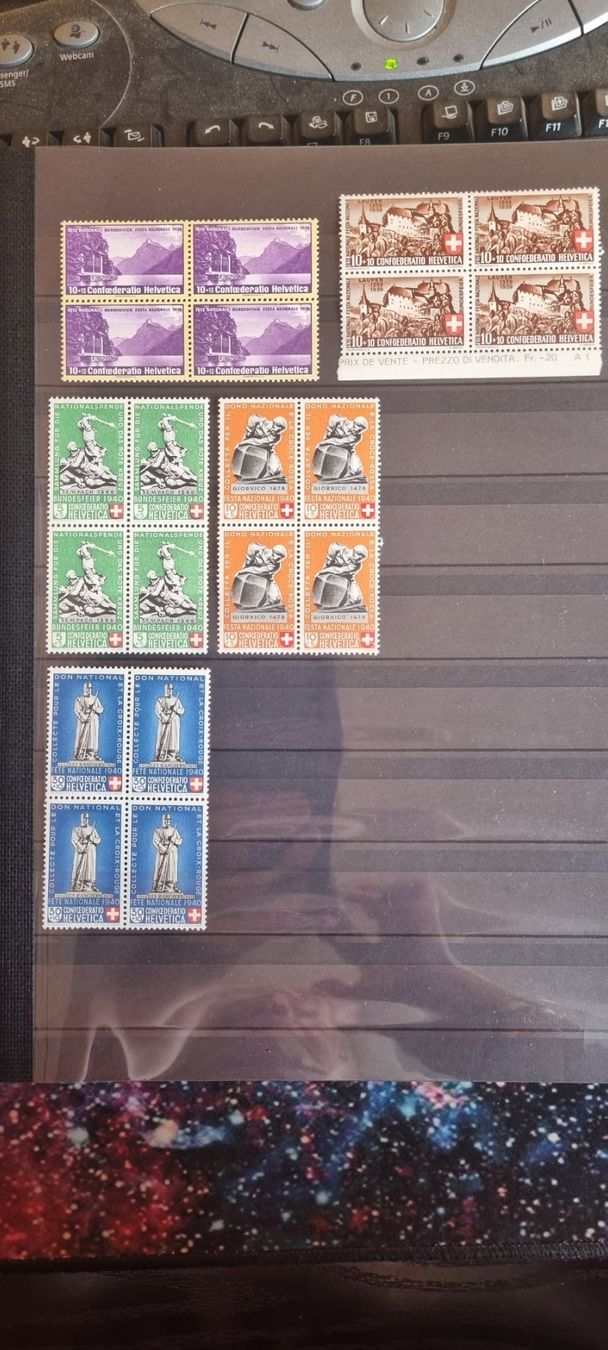 Alle Briefmarken: CH LOT PRO PATRIA AB 1938 -64 ** – Gebraucht aus Dintikon von bonita099