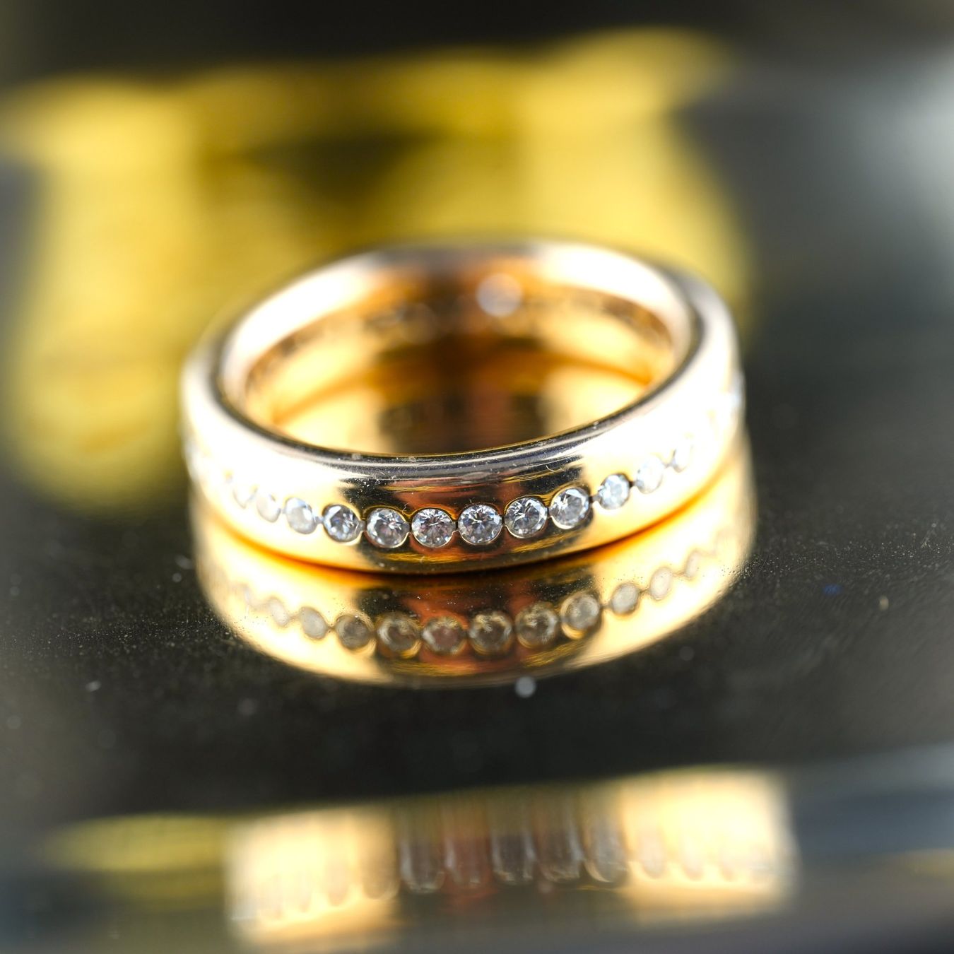 Anelli: Goldring 18K mit Diamanten – Usato da Basel venduto da Vip24 3