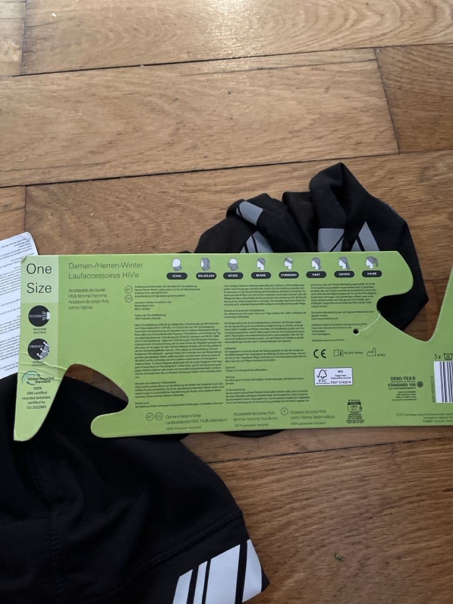 Aldi Hometrainer: Softshell Mütze und Laufaccessoires Crane Gr.S/M – Nuovo e nell'imballaggio originale da Basel venduto da hal_s2bt 2