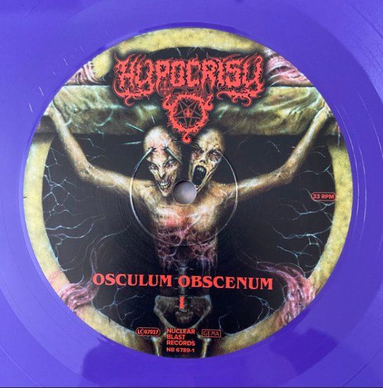 Vinyles: Hypocrisy Osculum Obscenum, Vinyle Purple, édition limité... – D'occasion à Etoy par vin_hss9 2