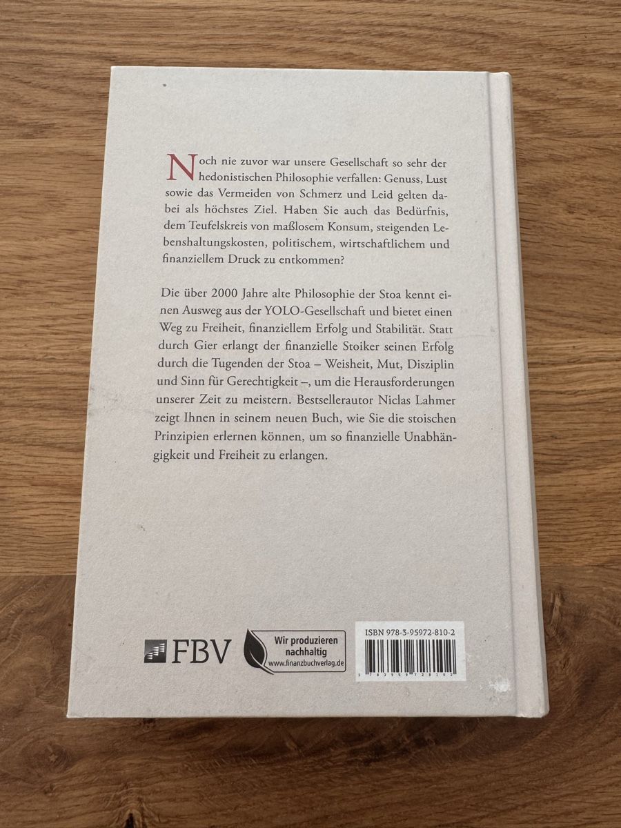 Libri: Der finanzielle Stoiker – Usato da Frutigen venduto da _.Anja.B._ 1