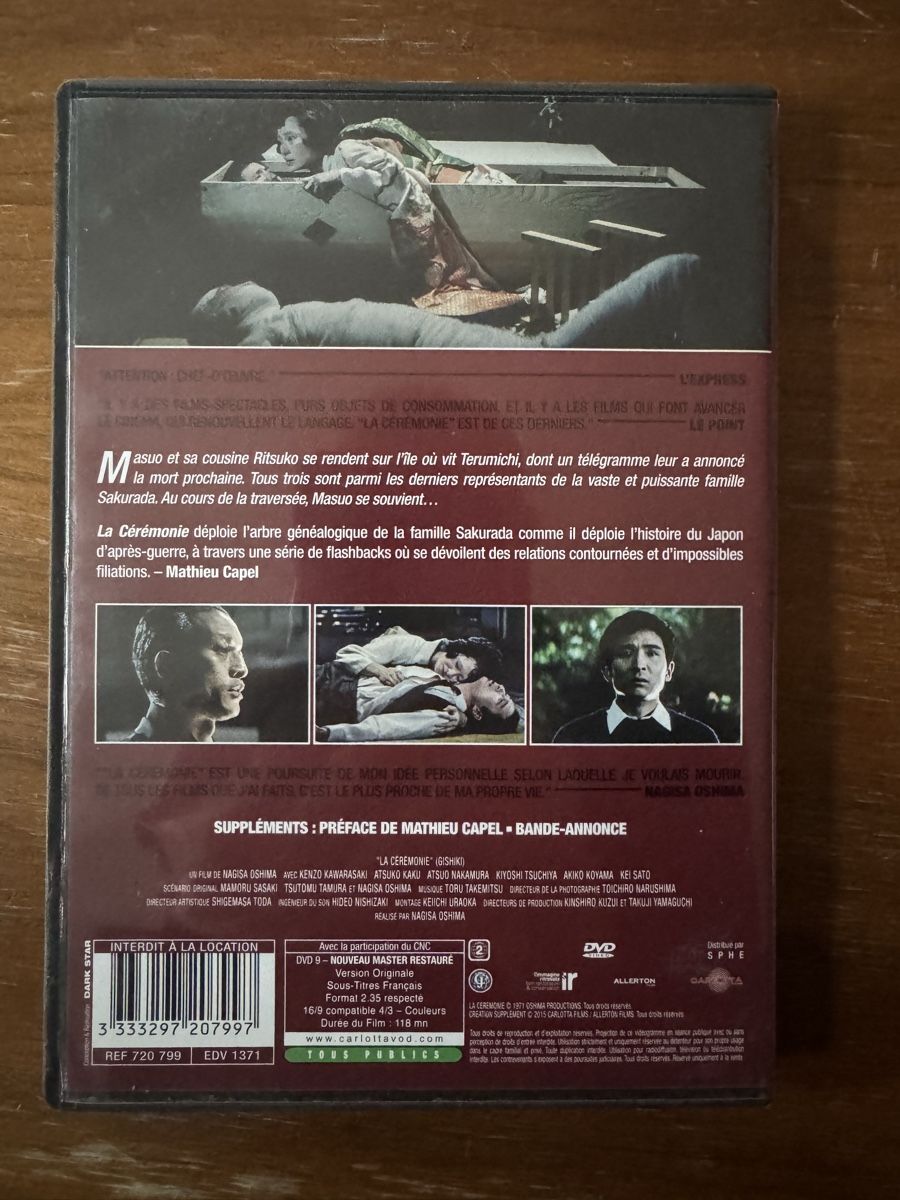 Tutti i DVDs: La cérémonie (dvd z2) – Nuovo (secondo la descrizione) da Biel/Bienne venduto da inf_mr5w 1