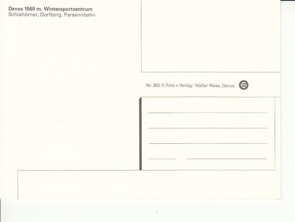 Ansichtskarten: Davos 7 um 1995 – Gebraucht aus Bürglen TG von StampGraf 1