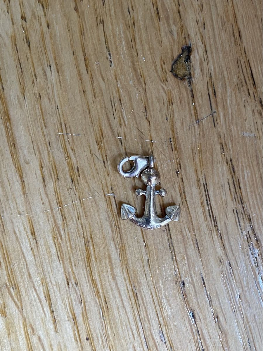 Anhänger: Silberner Anker Charm/Anhänger mit blauem Stein – Gebraucht aus Bern von Liv_45nl 1