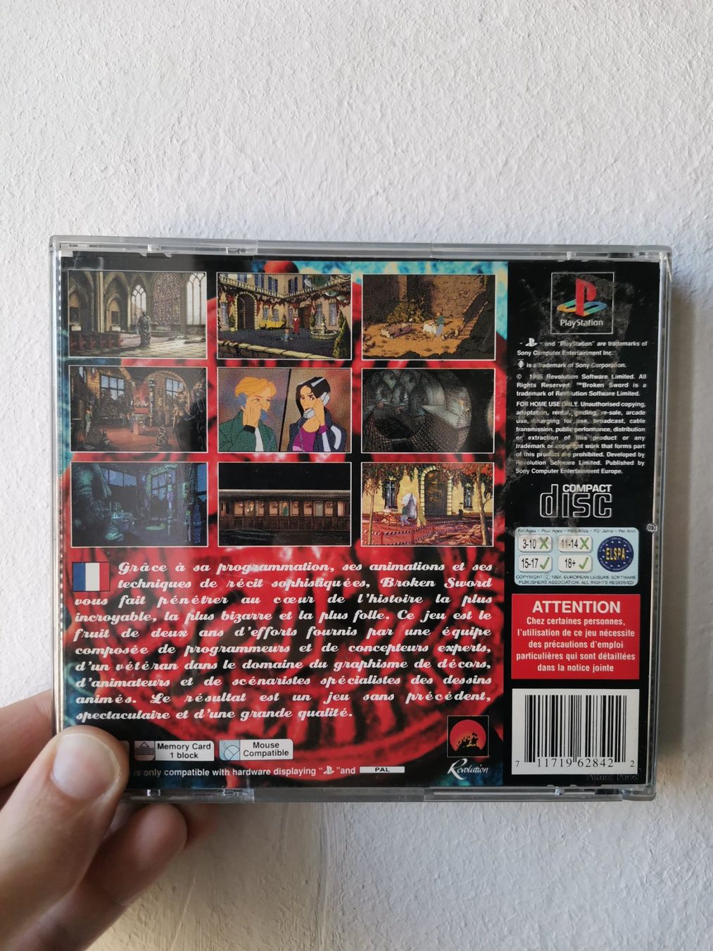Sony Spiele: PS1 Les Chevaliers de Baphomet (Broken Sword) – Gebraucht aus Chiasso von Lone 1