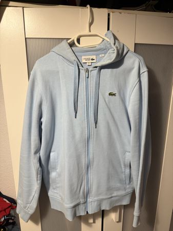 Veste à capuche Lacoste Sport bleu clair taille M