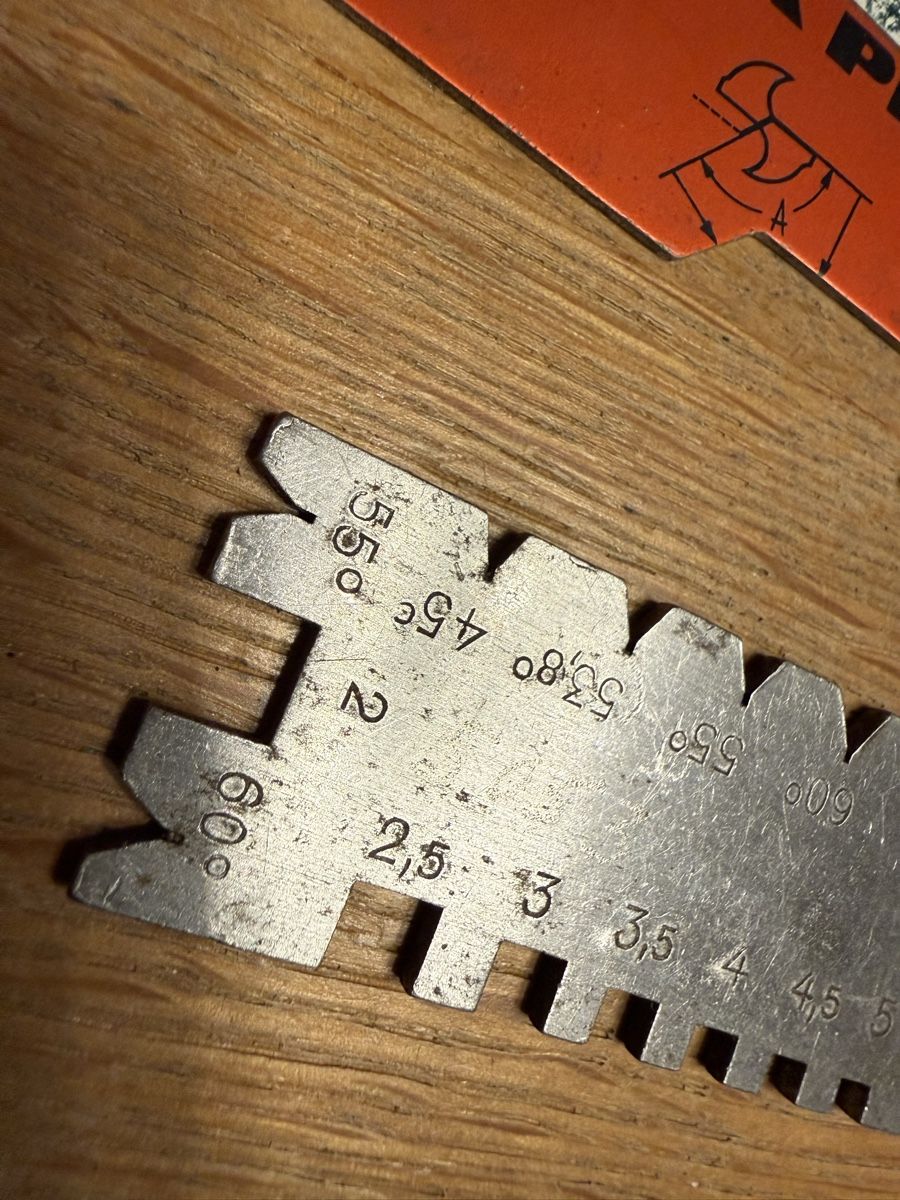 Sciablone: Winkel Radius Lehre Werkzeug – Usato da Goldach venduto da Messerguru 5