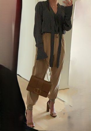 MANGO Hose in Beige Gr. XXS-XS