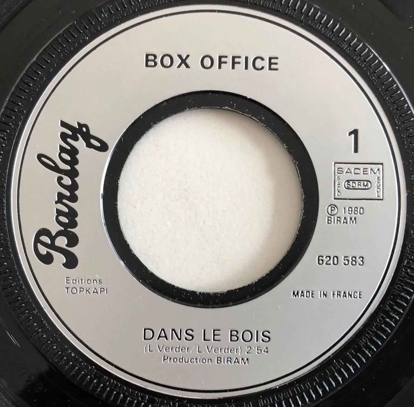 Schallplatten: BOX OFFICE - DANS LE BOIS – Gebraucht aus Poliez-Pittet von Newtown-Records 2