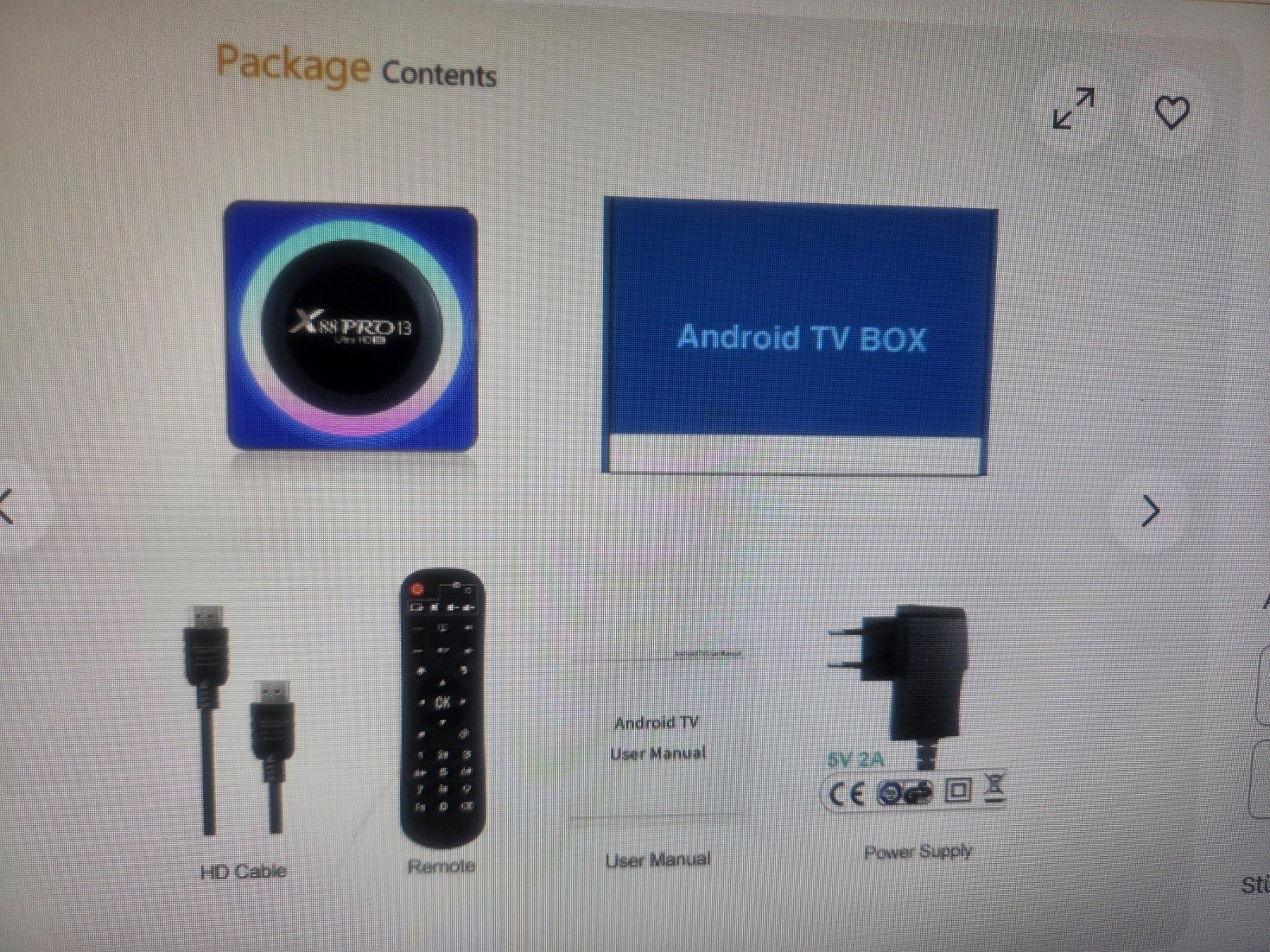 Lettore multimediale & Streamer: X88 PRO 13 Android 13 Smart TV Box RK3528 Quad Core – Usato da Siebnen venduto da WilderWesten12