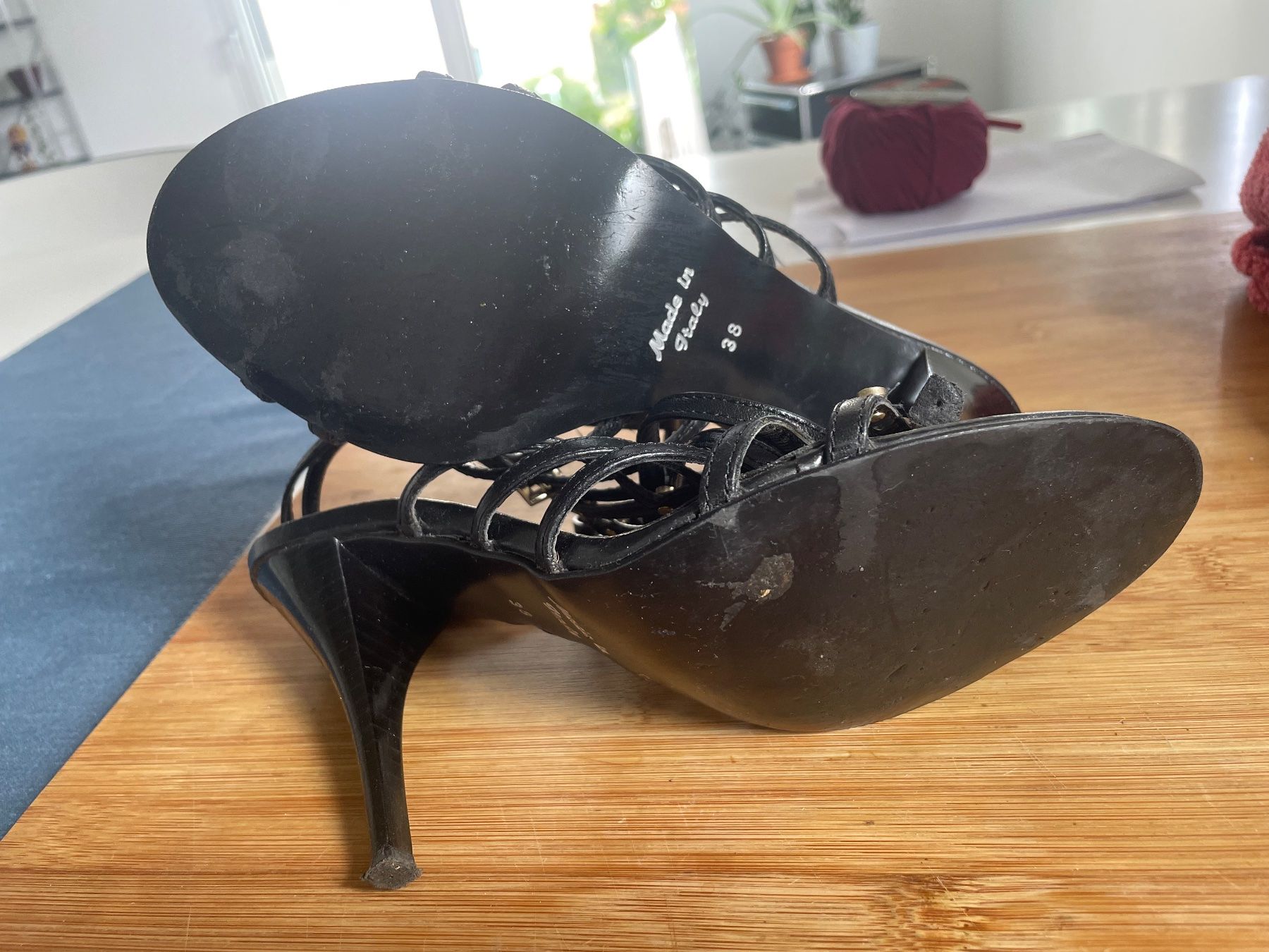 Bagatt Scarpe da donna: Schwarze Leder-Sandaletten BAGATT – Usato da Coldrerio venduto da Theres2004 3
