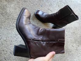 Lederstiefeletten
