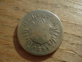 (S) 5 Rappen 1851