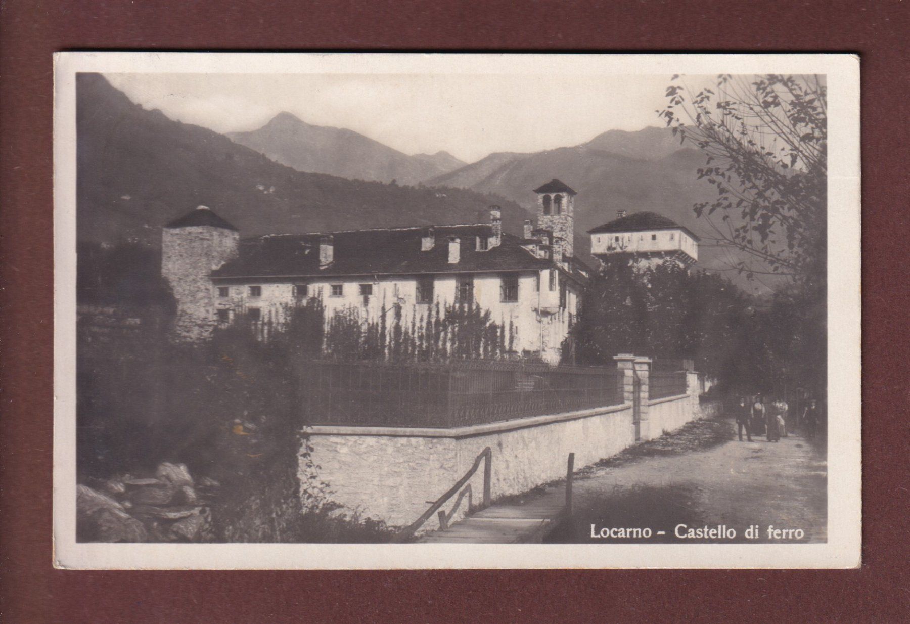 Cartoline postali: LOCARNO - Castello di ferro - 1925 – Usato da Pully venduto da nicecards-shop